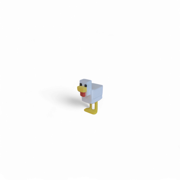 Minecraft-Tavuk Mini Figür | 3D Baskı